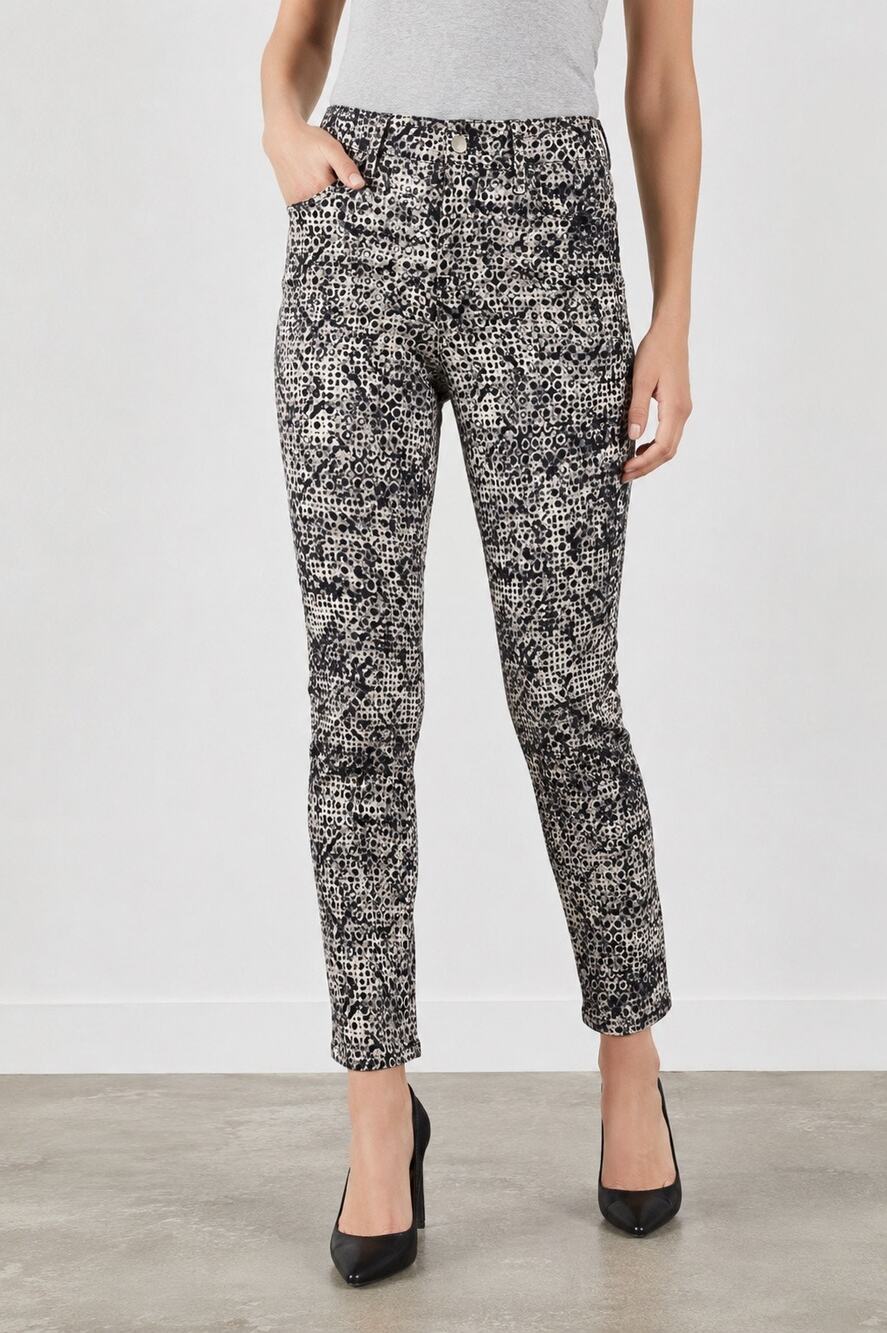 J Brand Elysium Mid Rise Capri Jeans Photo Ready Ultra Stretch Dot Print NWT 23